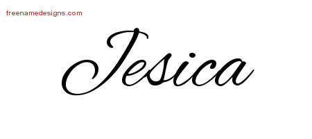 Cursive Name Tattoo Designs Jesica Download Free