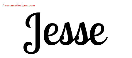 Handwritten Name Tattoo Designs Jesse Free Printout
