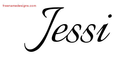 Calligraphic Name Tattoo Designs Jessi Download Free