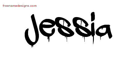 Graffiti Name Tattoo Designs Jessia Free Lettering