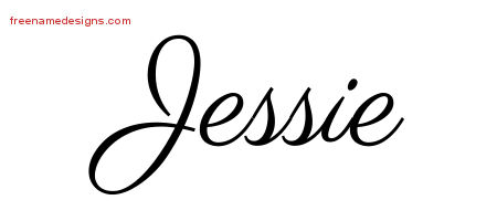 Classic Name Tattoo Designs Jessie Printable