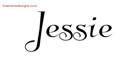Elegant Name Tattoo Designs Jessie Free Graphic
