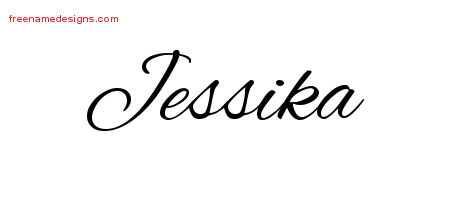 Cursive Name Tattoo Designs Jessika Download Free