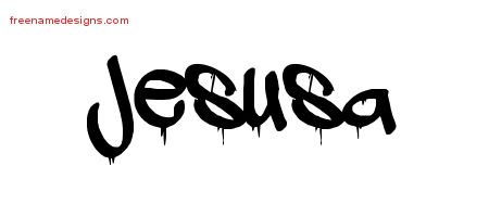 Graffiti Name Tattoo Designs Jesusa Free Lettering