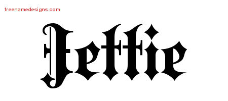 Old English Name Tattoo Designs Jettie Free