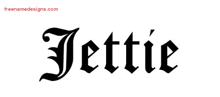 Blackletter Name Tattoo Designs Jettie Graphic Download