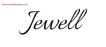 Calligraphic Name Tattoo Designs Jewell Download Free