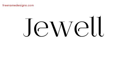 Vintage Name Tattoo Designs Jewell Free Printout