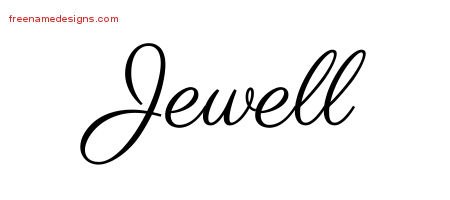 Classic Name Tattoo Designs Jewell Printable