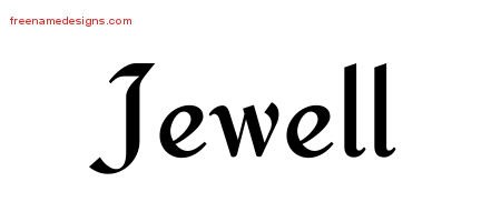 Calligraphic Stylish Name Tattoo Designs Jewell Download Free