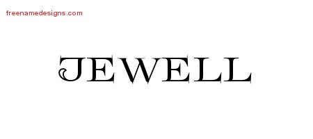 Flourishes Name Tattoo Designs Jewell Graphic Download
