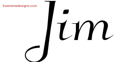Elegant Name Tattoo Designs Jim Download Free