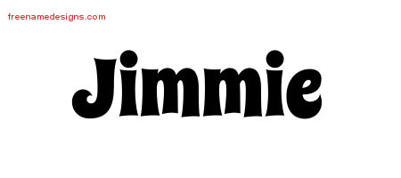 Groovy Name Tattoo Designs Jimmie Free Lettering