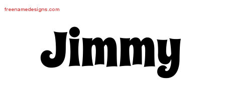 Groovy Name Tattoo Designs Jimmy Free Lettering