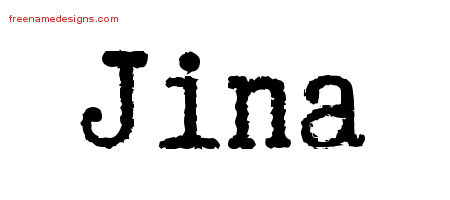 Typewriter Name Tattoo Designs Jina Free Download