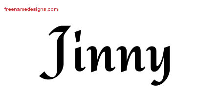 Calligraphic Stylish Name Tattoo Designs Jinny Download Free