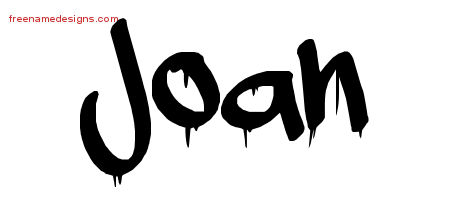 Graffiti Name Tattoo Designs Joan Free