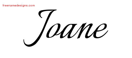 Calligraphic Name Tattoo Designs Joane Download Free