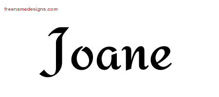 Calligraphic Stylish Name Tattoo Designs Joane Download Free