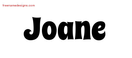 Groovy Name Tattoo Designs Joane Free Lettering