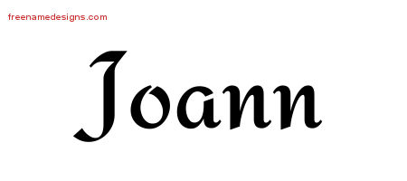 Calligraphic Stylish Name Tattoo Designs Joann Download Free