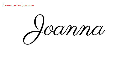 Classic Name Tattoo Designs Joanna Graphic Download