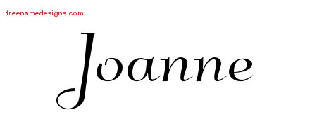 Elegant Name Tattoo Designs Joanne Free Graphic