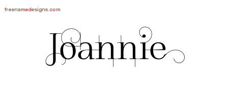 Decorated Name Tattoo Designs Joannie Free
