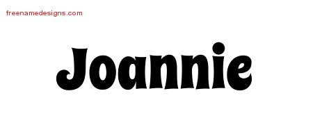 Groovy Name Tattoo Designs Joannie Free Lettering