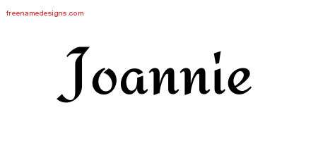 Calligraphic Stylish Name Tattoo Designs Joannie Download Free