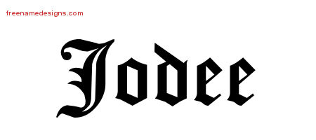 Blackletter Name Tattoo Designs Jodee Graphic Download