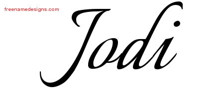 Calligraphic Name Tattoo Designs Jodi Download Free