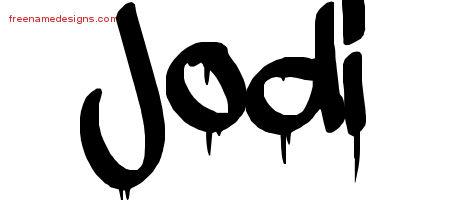 Graffiti Name Tattoo Designs Jodi Free Lettering