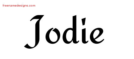Calligraphic Stylish Name Tattoo Designs Jodie Download Free