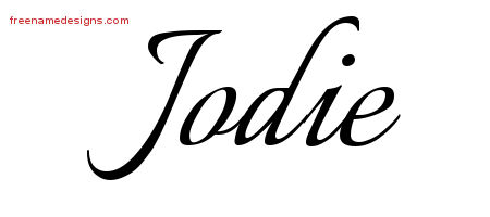 Calligraphic Name Tattoo Designs Jodie Download Free