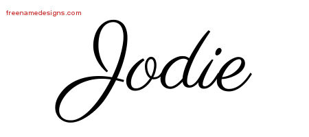 Classic Name Tattoo Designs Jodie Graphic Download