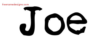 Vintage Writer Name Tattoo Designs Joe Free