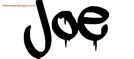 Graffiti Name Tattoo Designs Joe Free Lettering
