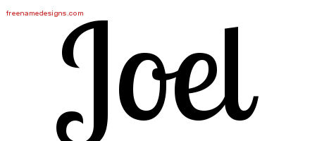 Handwritten Name Tattoo Designs Joel Free Download