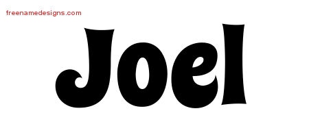 Groovy Name Tattoo Designs Joel Free
