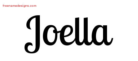 Handwritten Name Tattoo Designs Joella Free Download