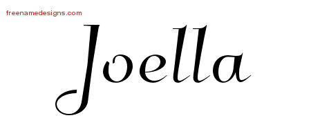Elegant Name Tattoo Designs Joella Free Graphic