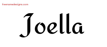 Calligraphic Stylish Name Tattoo Designs Joella Download Free