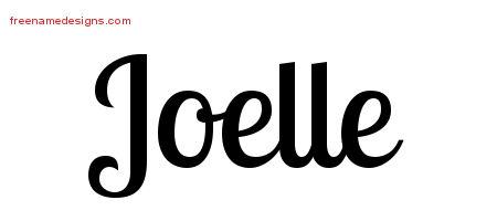 Handwritten Name Tattoo Designs Joelle Free Download