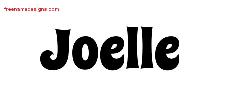 Groovy Name Tattoo Designs Joelle Free Lettering