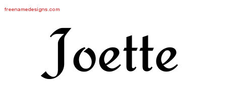 Calligraphic Stylish Name Tattoo Designs Joette Download Free