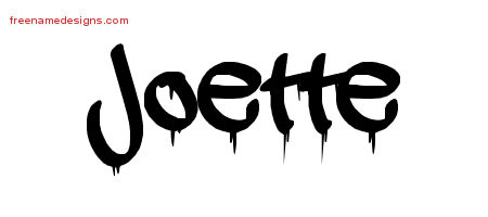 Graffiti Name Tattoo Designs Joette Free Lettering