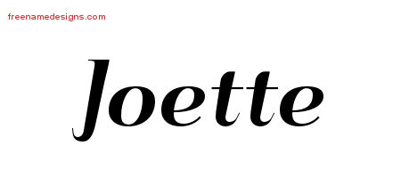 Art Deco Name Tattoo Designs Joette Printable