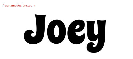 Groovy Name Tattoo Designs Joey Free Lettering
