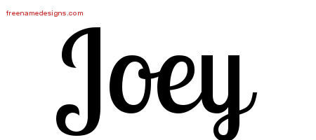 Handwritten Name Tattoo Designs Joey Free Download